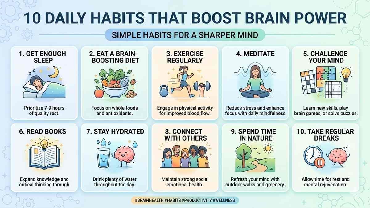 10 Daily Habits That Boost Brain Power
