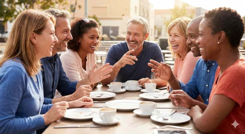 socialize with friends