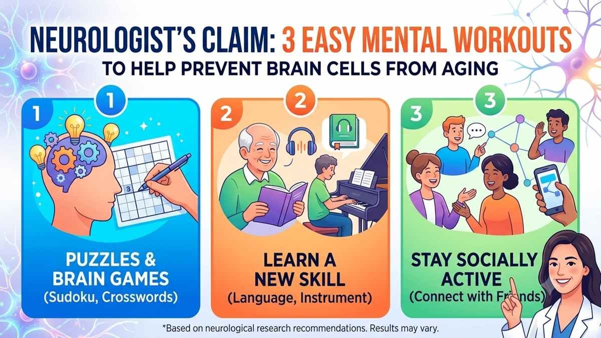 Neurologist’s Claim: These 3 Easy Mental Workouts May Help Prevent Your Brain Cells From Aging