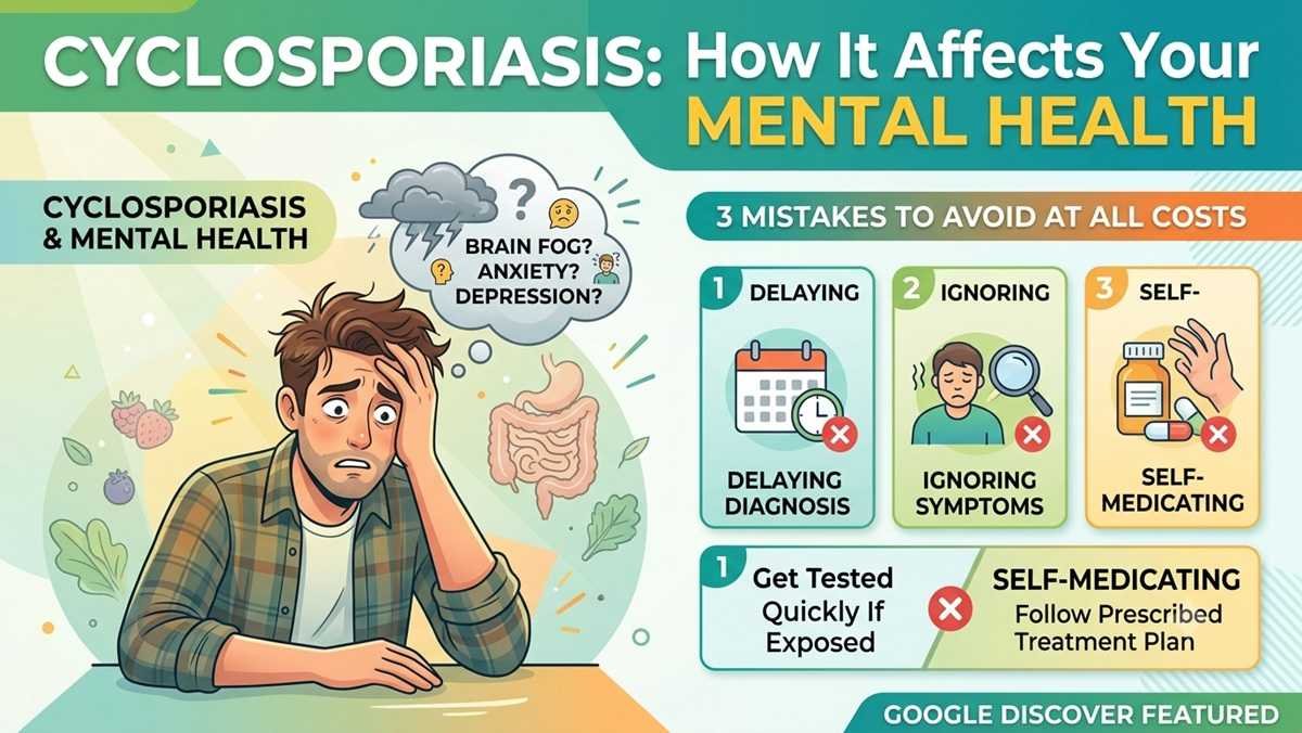 How Is Cyclosporiasis Suddenly Affecting Your Mental Health? Avoid Making These 3 Mistakes at All Costs